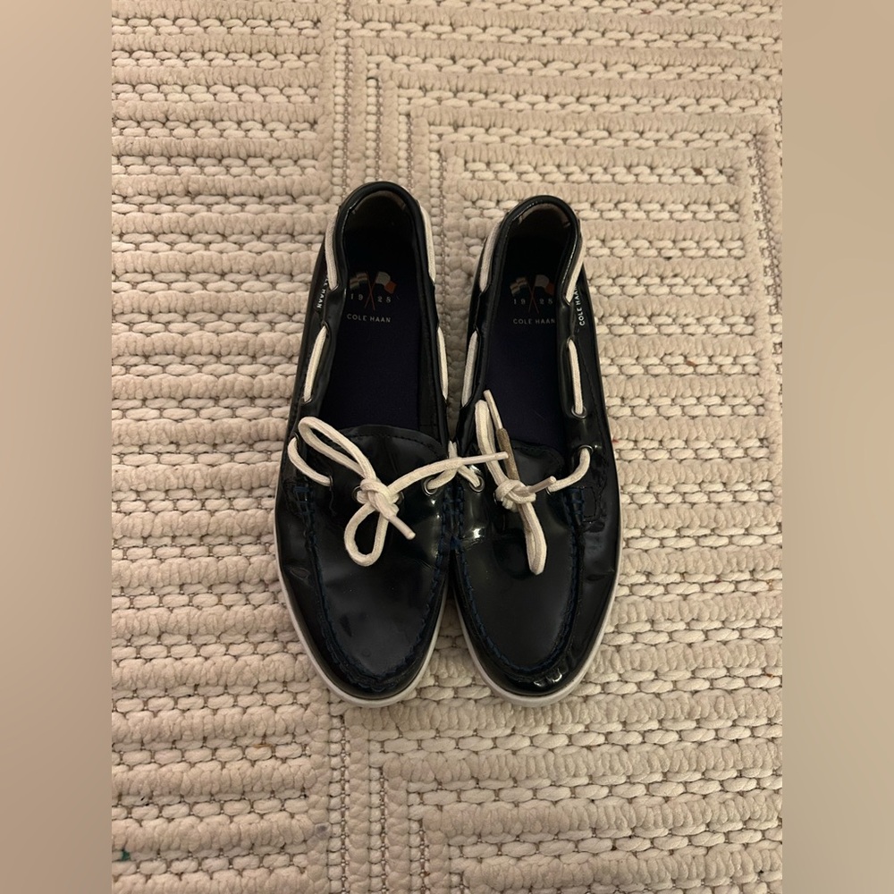 Cole Haan Women’s Sz 7.5 Preppy Blue & White Flats